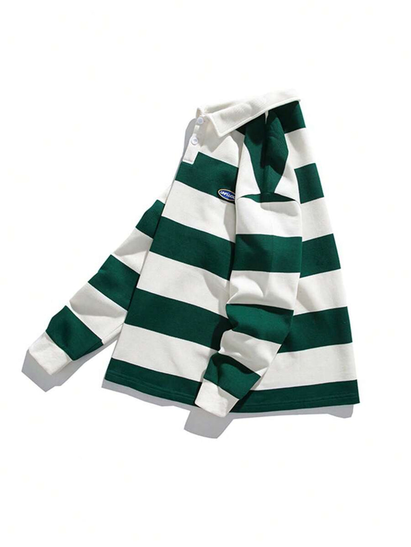 Striped Long Sleeve Sweatshirt - 9