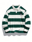 Striped Long Sleeve Sweatshirt - 8