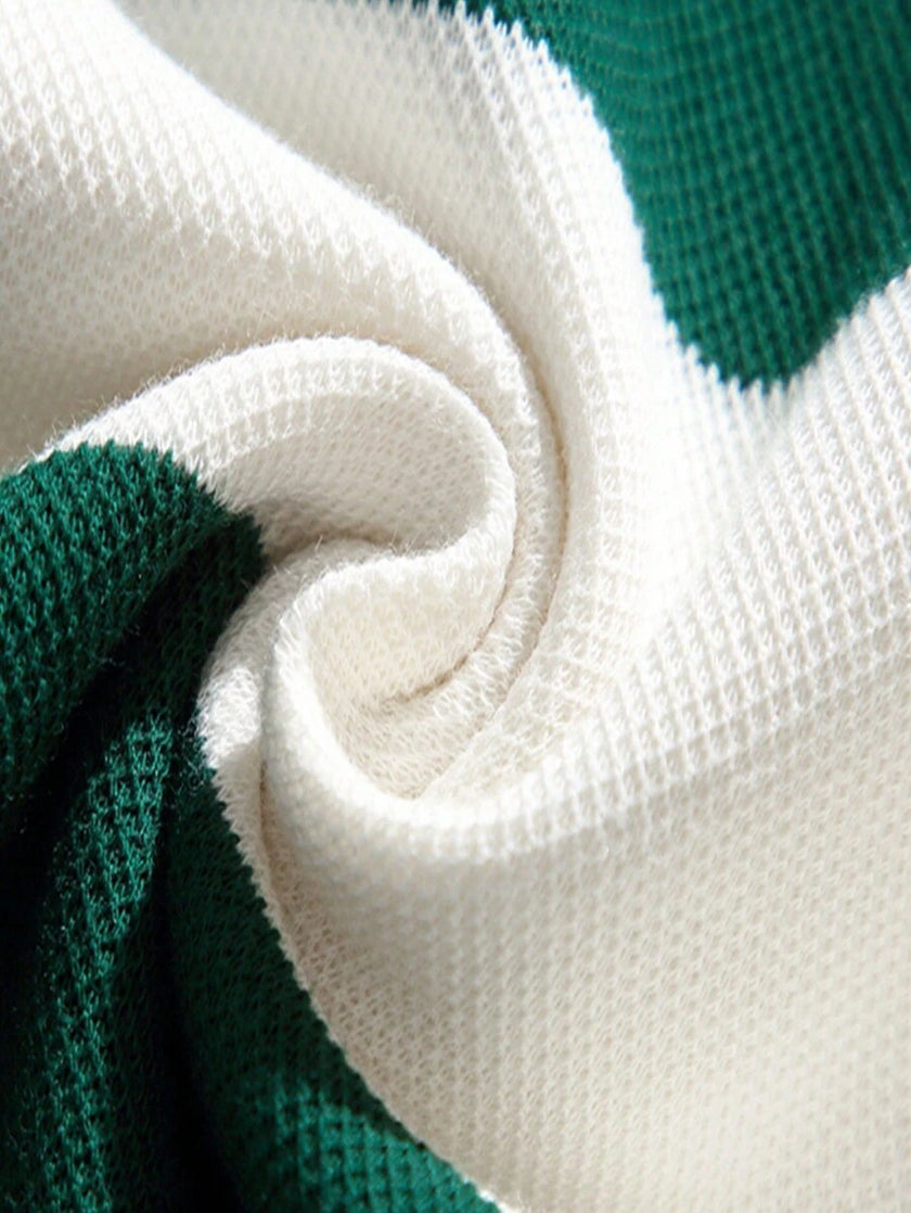 Striped Long Sleeve Sweatshirt - 11