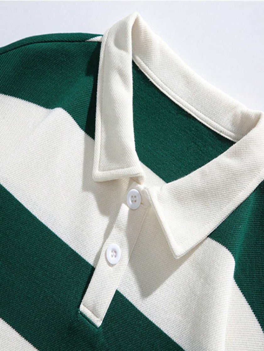 Striped Long Sleeve Sweatshirt - 10