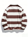 Striped Long Sleeve Sweatshirt - 5