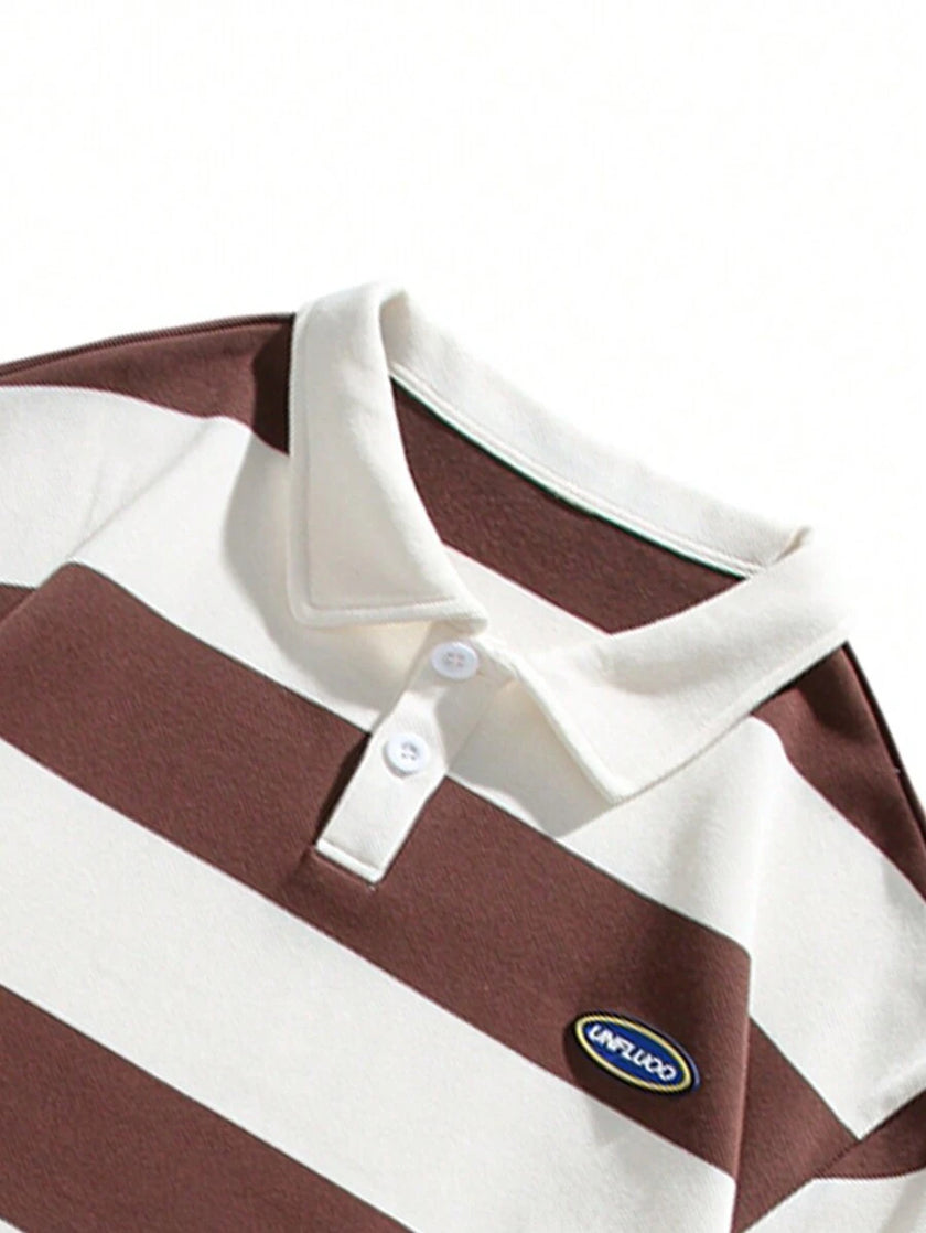 Striped Long Sleeve Sweatshirt - 7