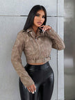 Retro Leather Short Jacket - 6