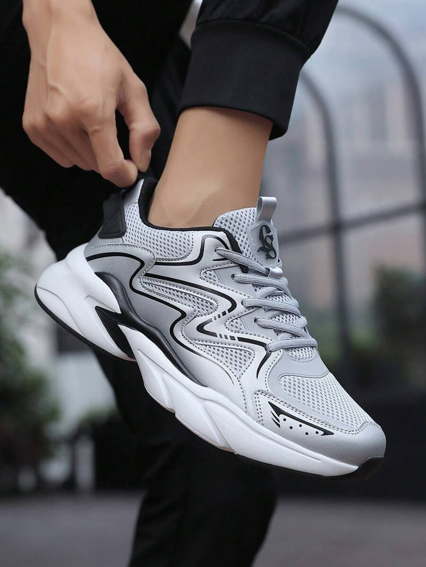 Breathable Chunky Sneakers Beige