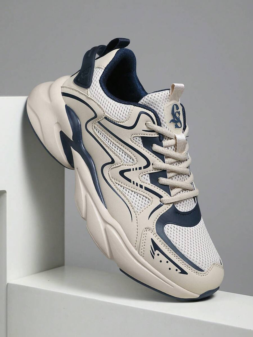 Breathable Chunky Sneakers Beige