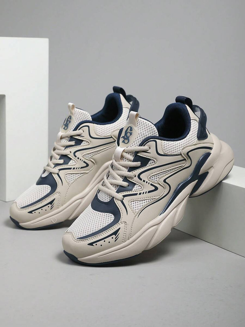 Breathable Chunky Sneakers Beige