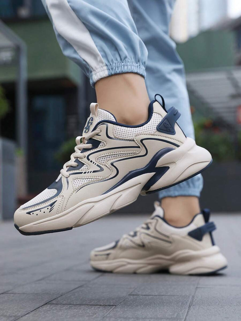 Breathable Chunky Sneakers Beige