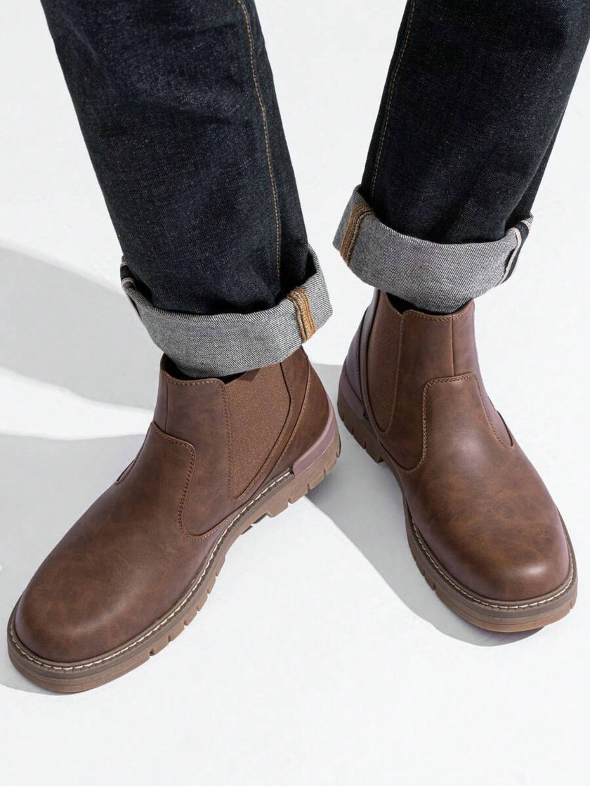 Chunky Black Chelsea Boots - 2