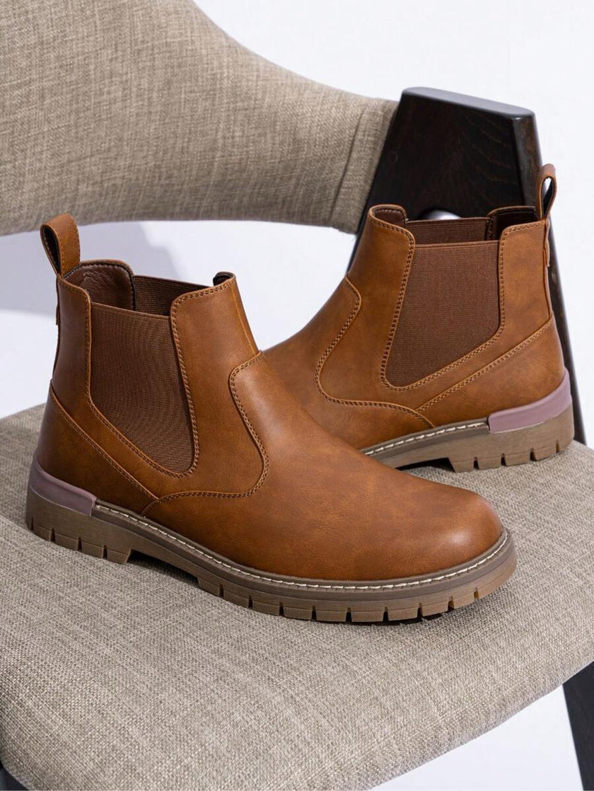 Chunky Black Chelsea Boots - 7