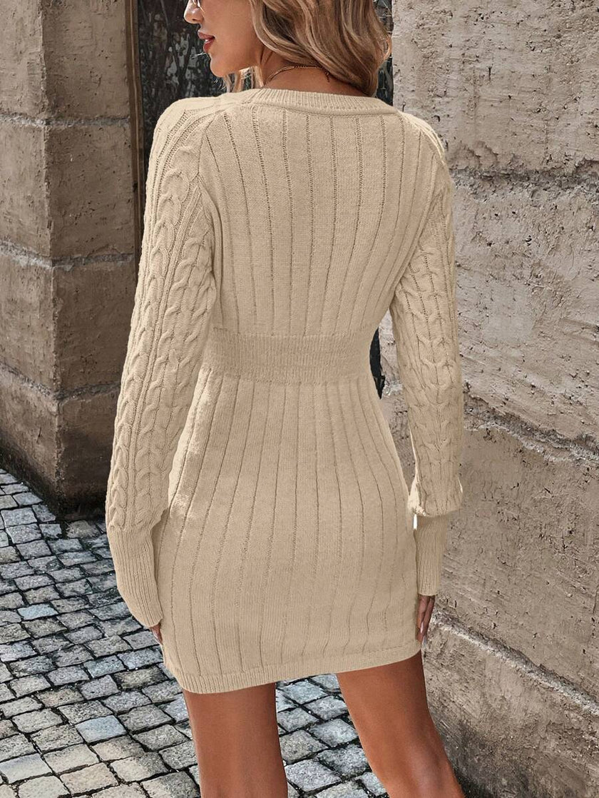 Emma – Winter Dress + Women’s - Cozy Casual | Sweater Dress - 62