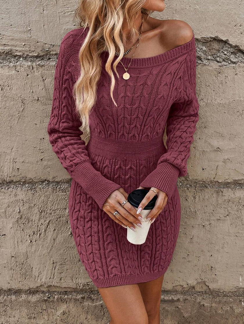 Emma – Winter Dress + Women’s - Cozy Casual | Sweater Dress - 75