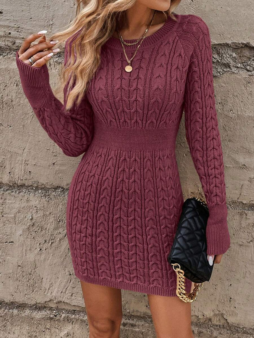 Emma – Winter Dress + Women’s - Cozy Casual | Sweater Dress - 76