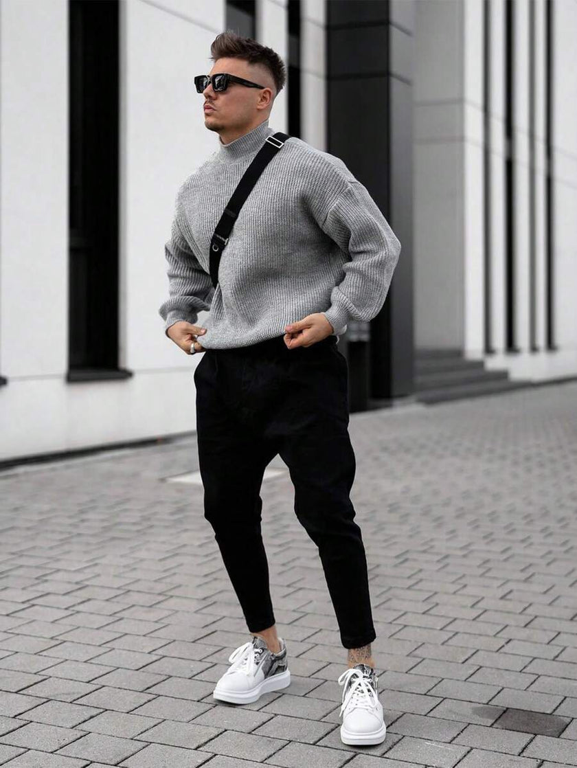 Knit Sweater Mocha Brown - 14