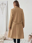 Camel Wool Blend Coat - 2
