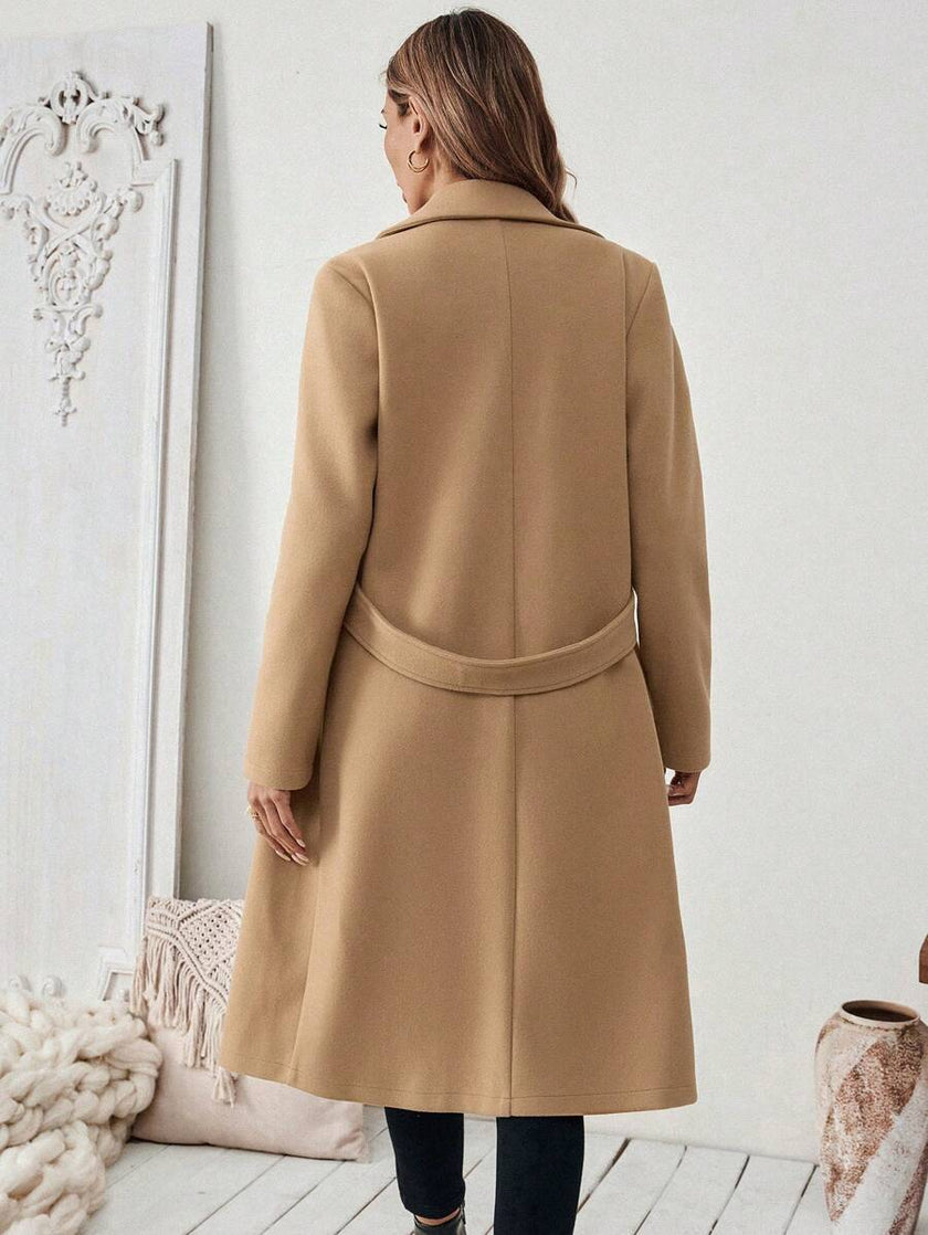 Camel Wool Blend Coat - 2