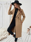 Camel Wool Blend Coat - 4