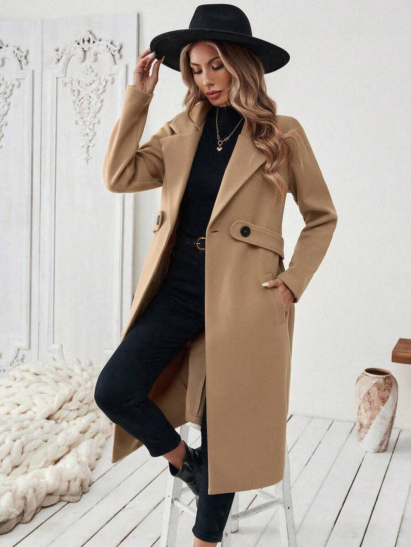 Camel Wool Blend Coat - 4