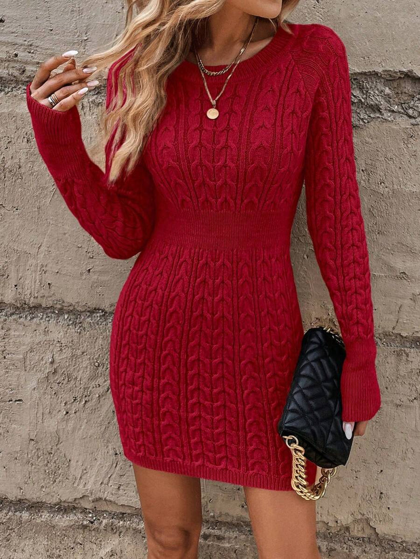 Emma – Winter Dress + Women’s - Cozy Casual | Sweater Dress - 83