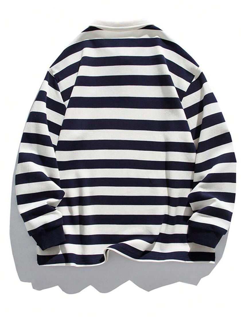 Striped Long Sleeve Sweatshirt - 14