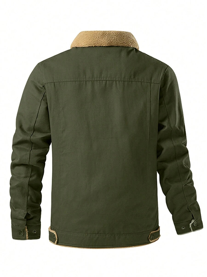 Thermal Bomber Coat Khaki - 15
