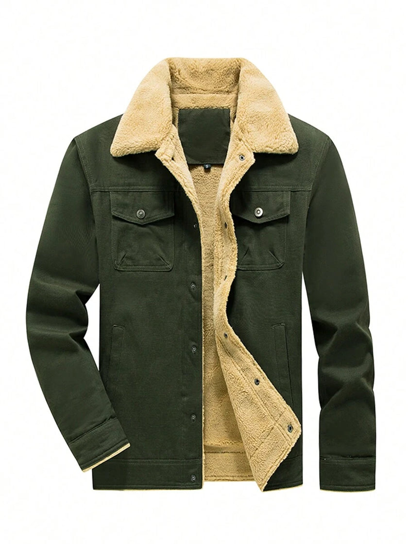 Thermal Bomber Coat Khaki - 14