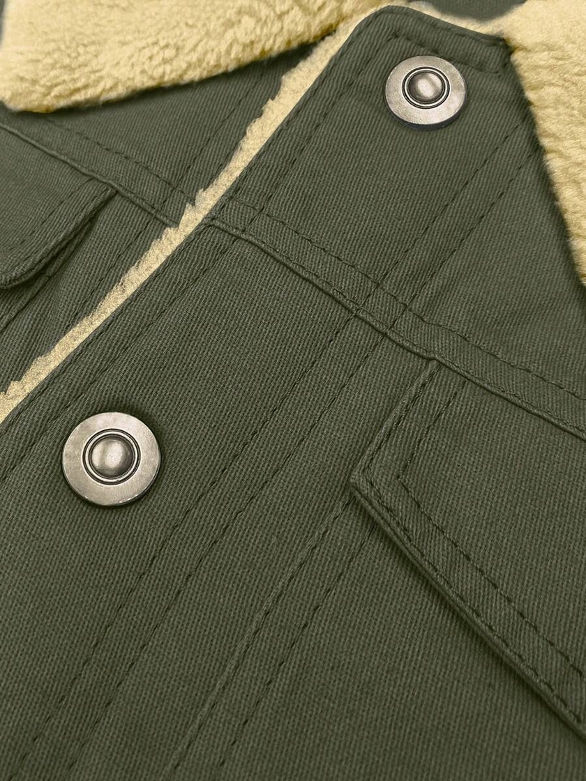 Thermal Bomber Coat Khaki - 16