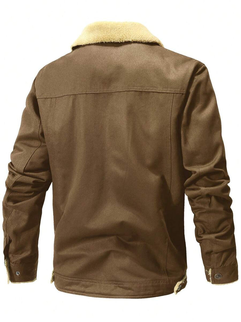 Thermal Bomber Coat Khaki - 3