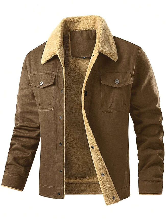 Thermal Bomber Coat Khaki - 1