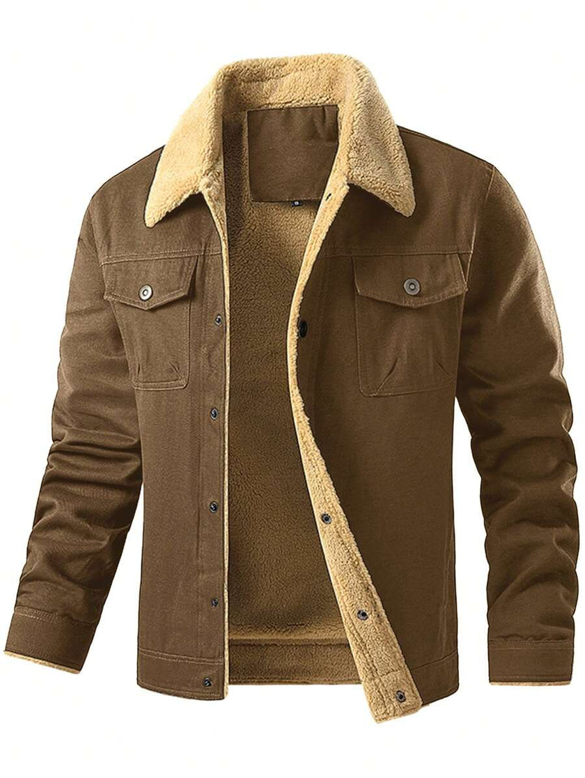Thermal Bomber Coat Khaki - 1