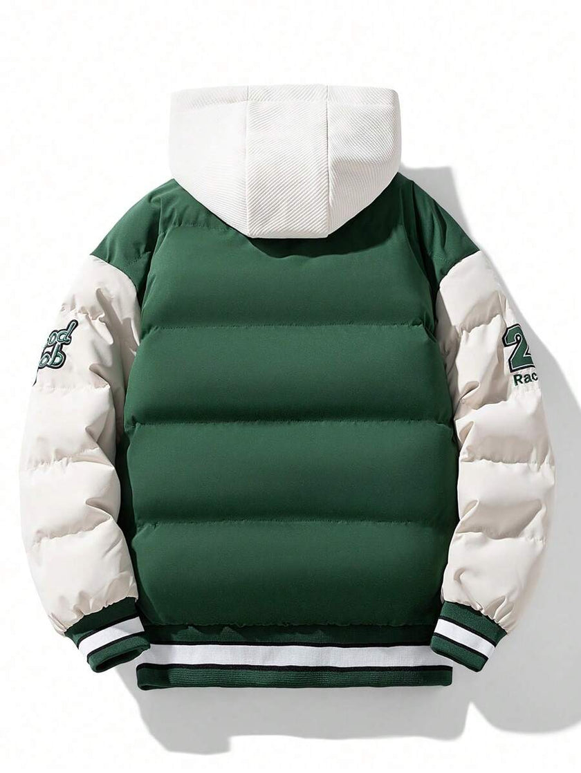 Trendy Hooded Sweatshirt Jacket - 2