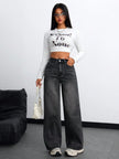 Retro Straight Leg Jeans