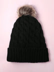 Colorblock Knit Beanie Hat