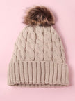 Colorblock Knit Beanie Hat