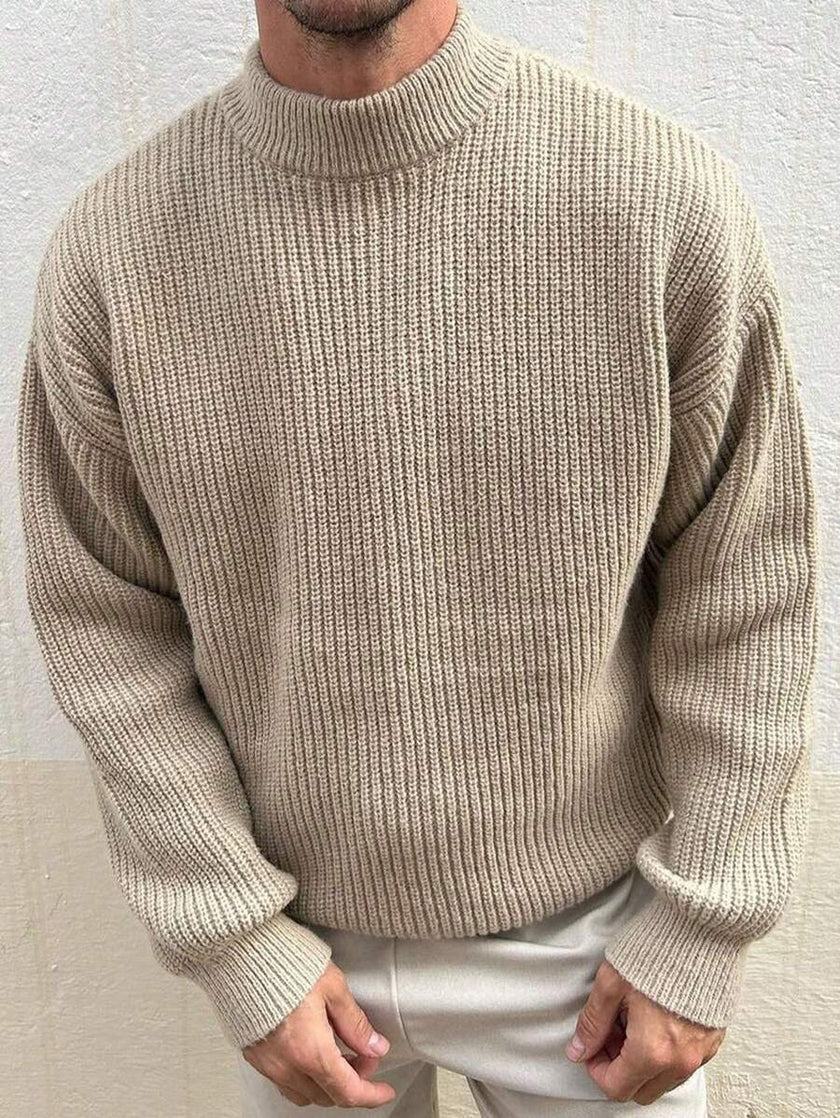 Knit Sweater Mocha Brown - 9