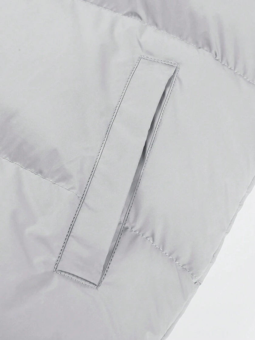 Casual Padded Jacket Khaki - 23