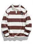 Striped Long Sleeve Sweatshirt - 4