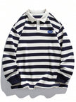 Striped Long Sleeve Sweatshirt - 13