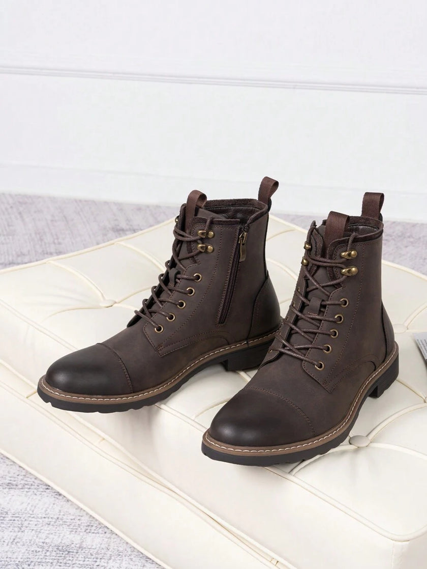 Comfortable Chukka Boots Dark Brown - 11