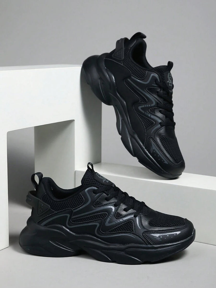 Breathable Chunky Sneakers Beige