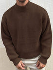Knit Sweater Mocha Brown - 1