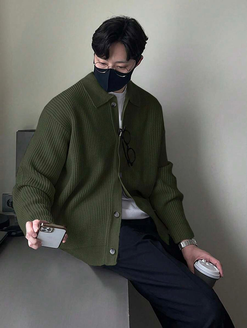 Casual Cardigan Camel Knit - 30