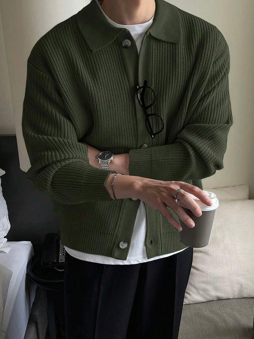 Casual Cardigan Camel Knit - 32