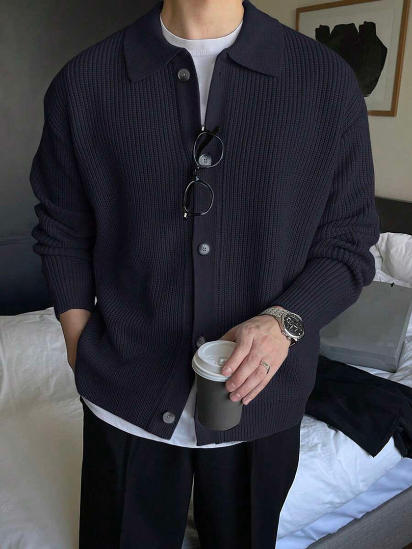 Casual Cardigan Camel Knit - 38