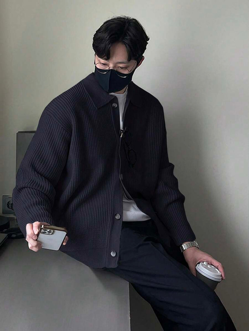 Casual Cardigan Camel Knit - 40