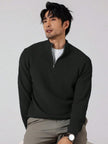 Stylish Half Zip Sweater - 14