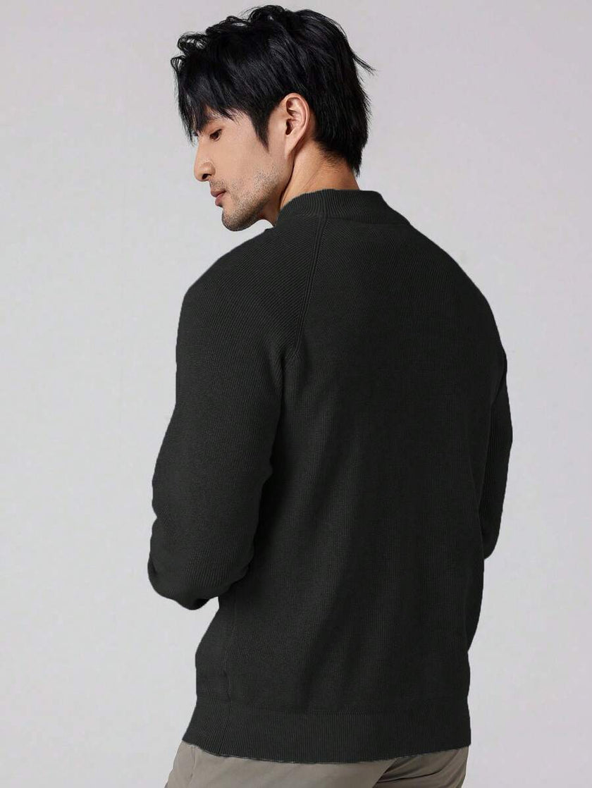 Stylish Half Zip Sweater - 15