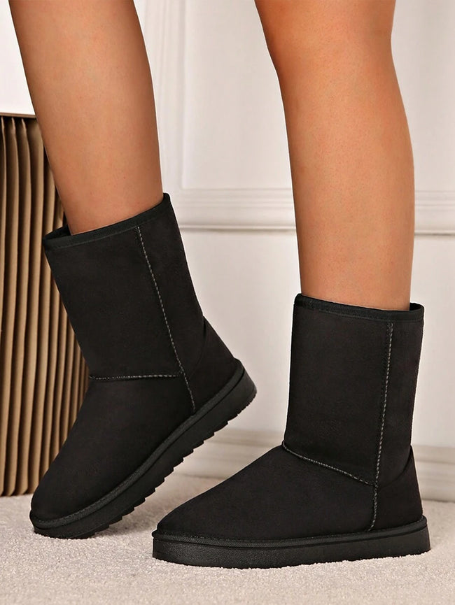 Cozy Suede Snow Boots - 2
