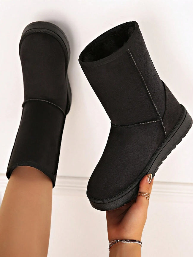 Cozy Suede Snow Boots - 1