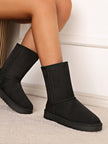 Cozy Suede Snow Boots - 4