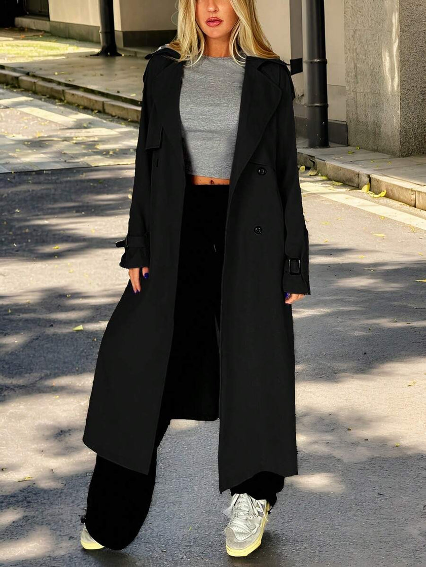 Casual Trench Coat Brown - 15